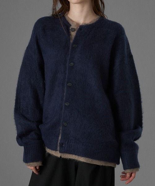 ONCILY（オンシェリー）の「LAYERED EDGE KNIT CARDIGAN / レイヤード