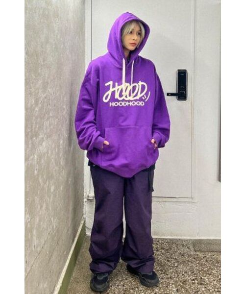 HOODHOOD(フッドフッド)の「シグネチャーロゴフードパーカー パープル(パーカー・メンズ・その他・MEDIUM/LARGE/X-LARGE)」の9枚目の写真