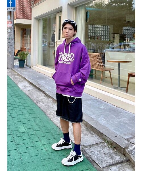 HOODHOOD(フッドフッド)の「シグネチャーロゴフードパーカー パープル(パーカー・メンズ・その他・MEDIUM/LARGE/X-LARGE)」の8枚目の写真
