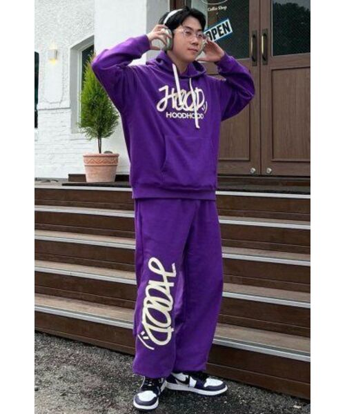 HOODHOOD(フッドフッド)の「シグネチャーロゴフードパーカー パープル(パーカー・メンズ・その他・MEDIUM/LARGE/X-LARGE)」の5枚目の写真