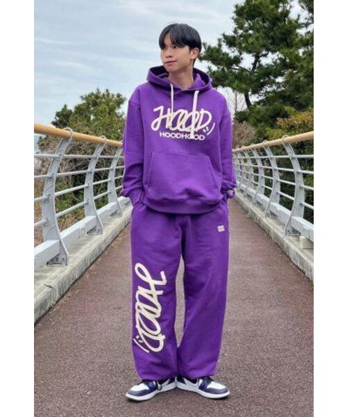 HOODHOOD(フッドフッド)の「シグネチャーロゴフードパーカー パープル(パーカー・メンズ・その他・MEDIUM/LARGE/X-LARGE)」の3枚目の写真