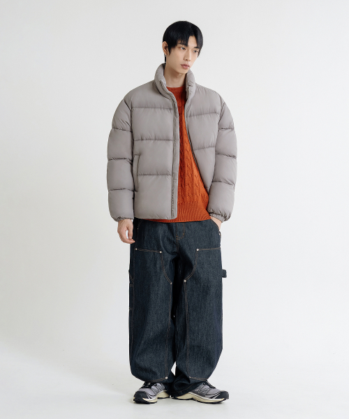LEMAIN SECOND（リメインセカンド）の「2WAY OVERFIT VOLUME WELLON PUFFER SHORT PADDING [GRAY]（ダウンジャケット/コート・メンズ・その他・SMALL/MEDIUM/LARGE）」の2枚目の写真