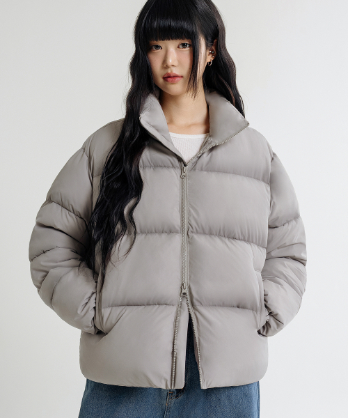 LEMAIN SECOND（リメインセカンド）の「2WAY OVERFIT VOLUME WELLON PUFFER SHORT PADDING [GRAY]（ダウンジャケット/コート・メンズ・その他・SMALL/MEDIUM/LARGE）」の3枚目の写真