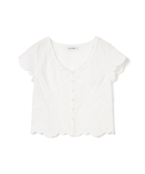 MILLO WOMEN（ミロウーマン）の「スカラップレースブラウス[ホワイト]（シャツ/ブラウス・レディース・その他・SMALL/MEDIUM）」の12枚目の写真