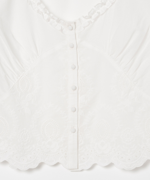 MILLO WOMEN（ミロウーマン）の「スカラップレースブラウス[ホワイト]（シャツ/ブラウス・レディース・その他・SMALL/MEDIUM）」の9枚目の写真