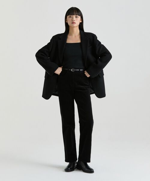 MUSINSA STANDARD WOMAN（ムシンサスタンダードウーマン）の「ウィメンズストレートコーデュロイパンツ[ブラック]（その他パンツ・レディース・その他・30/24/25/26/27/28/29）」の11枚目の写真