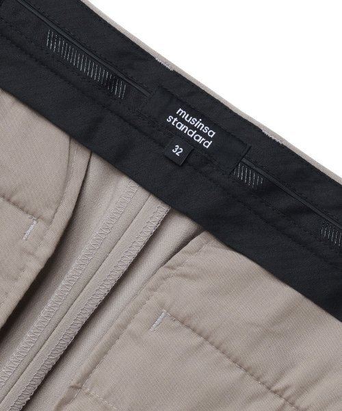MUSINSA STANDARD（ムシンサスタンダード）の「ワイドヒドゥンバンディングクロップドスラックス[ライトベージュ]（スラックス・メンズ・その他・40/42/30/26/27/28/29）」の7枚目の写真