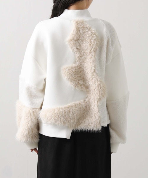 AULA AILA（アウラアイラ）の「ＡＵＬＡボア切替ハイネックカットソー（Tシャツ/カットソー・レディース・アイボリー・FREE）」の13枚目の写真