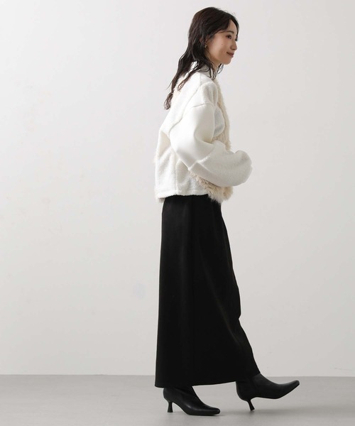 AULA AILA（アウラアイラ）の「ＡＵＬＡボア切替ハイネックカットソー（Tシャツ/カットソー・レディース・アイボリー・FREE）」の5枚目の写真