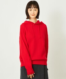 GREY LABEL ウールカシミヤニットパーカー