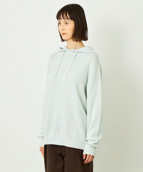 MACKINTOSH PHILOSOPHY（ﾏｯｷﾝﾄｯｼｭ ﾌｨﾛｿﾌｨｰ）の「GREY LABEL ウールカシミヤニットパーカー（ニット/セーター・レディース・レッド系その他/グリーン/ダークネイビー/ベージュ系その他4・6/2）」の10枚目の写真