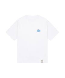 GRAVER（グレーバー）の「[UNISEX] CLOUD SMILE EMBROIDERED WHITE CLIP SHORT SLEEVE T-SHIRT_WHITE（Tシャツ/カットソー）」