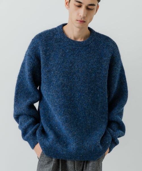 URBAN RESEARCH（アーバンリサーチ）の「W face Knit Pullover（ニット/セーター・メンズ・ブラウン/ブラック/チャコールグレー/ブルー・MEDIUM/LARGE）」の5枚目の写真
