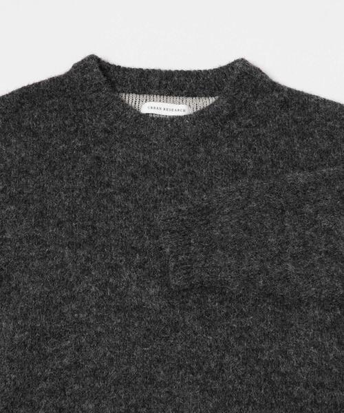 URBAN RESEARCH（アーバンリサーチ）の「W face Knit Pullover（ニット/セーター・メンズ・ブラウン/ブラック/チャコールグレー/ブルー・MEDIUM/LARGE）」の19枚目の写真