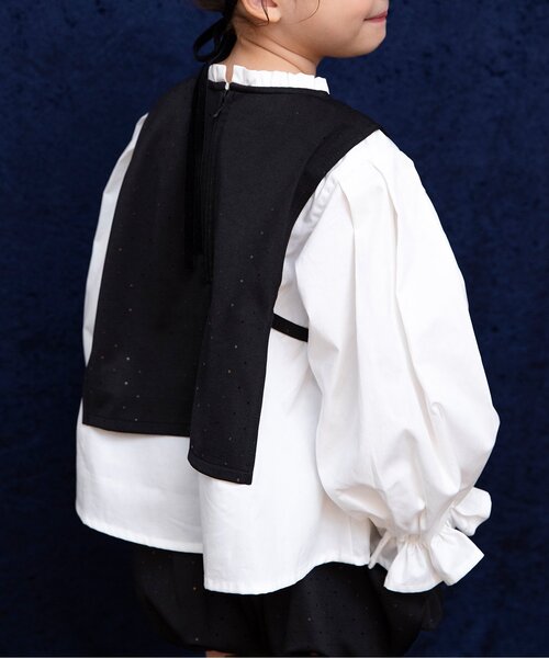 BREEZE(ブリーズ)の「Belchic 着せこみチュニック_ジュニア対応(シャツ/ブラウス・キッズ・グレー/ブラック・90/100/110/120/130/140)」の11枚目の写真