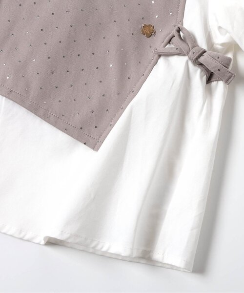 BREEZE(ブリーズ)の「Belchic 着せこみチュニック_ジュニア対応(シャツ/ブラウス・キッズ・グレー/ブラック・90/100/110/120/130/140)」の15枚目の写真