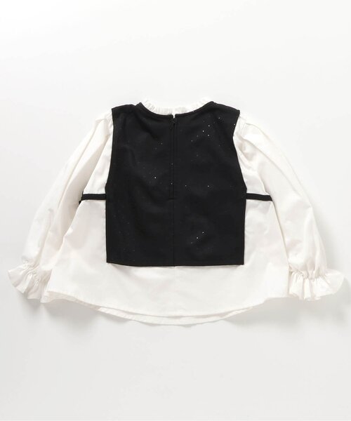 BREEZE(ブリーズ)の「Belchic 着せこみチュニック_ジュニア対応(シャツ/ブラウス・キッズ・グレー/ブラック・90/100/110/120/130/140)」の6枚目の写真