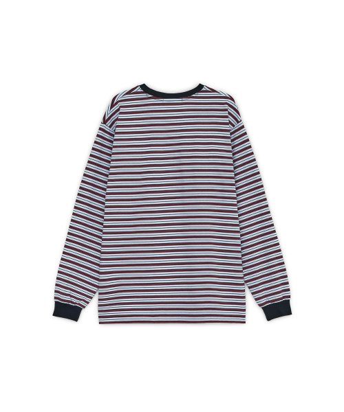 SUNBURNPROJECT(サンバーンプロジェクト)の「Over Fit Stripe Long Sleeve Top, SKY BLUE(Tシャツ/カットソー・レディース・その他・FREE)」の5枚目の写真