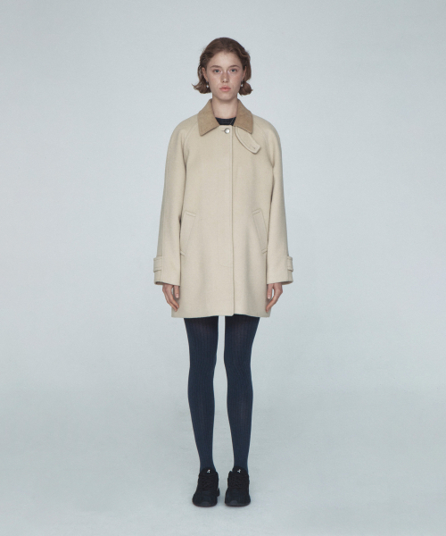 Rest&Recreation（レストアンドレクリエーション）の「WOOL BALMACAAN COAT - BEIGE（チェスターコート・レディース・その他・ONE）」の5枚目の写真