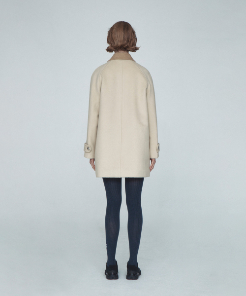 Rest&Recreation（レストアンドレクリエーション）の「WOOL BALMACAAN COAT - BEIGE（チェスターコート・レディース・その他・ONE）」の3枚目の写真