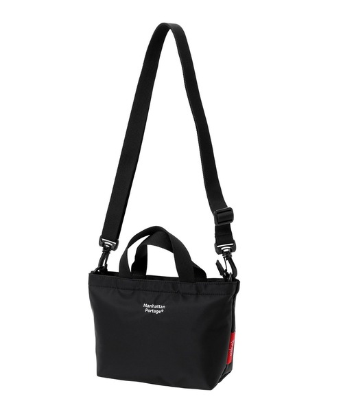 Manhattan Portage(マンハッタンポーテージ)の「Manhattan Portage/マンハッタンポーテージ ショルダーバック MICROTOTE BAG MATTE TWILL MP1381MTWL(ショルダーバッグ・メンズ・ブラック×ホワイト・FREE)」の1枚目の写真