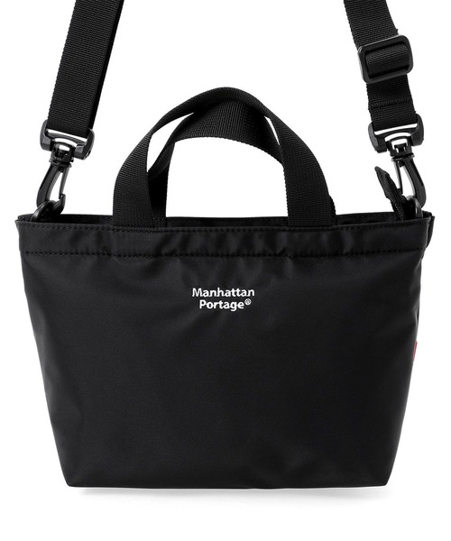 Manhattan Portage(マンハッタンポーテージ)の「Manhattan Portage/マンハッタンポーテージ ショルダーバック MICROTOTE BAG MATTE TWILL MP1381MTWL(ショルダーバッグ・メンズ・ブラック×ホワイト・FREE)」の2枚目の写真