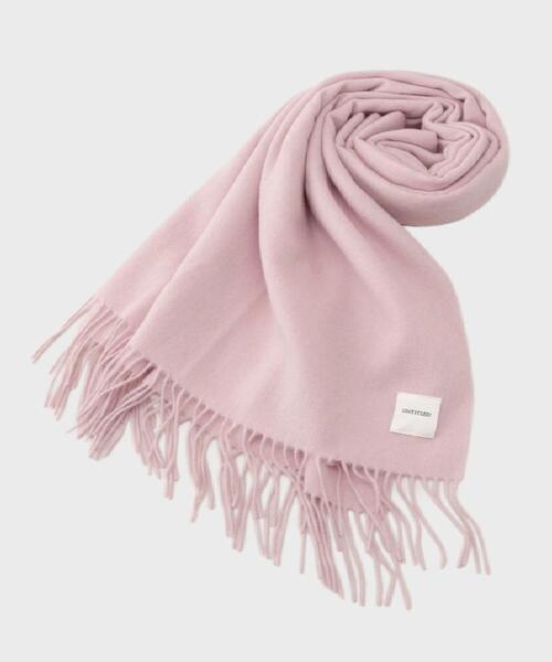 UNTITLED(アンタイトル)の「【ウォッシャブル】ウールカシミヤストール(ストール/ショール・レディース・ピンク/オフホワイト/ライトブルー・99)」の3枚目の写真