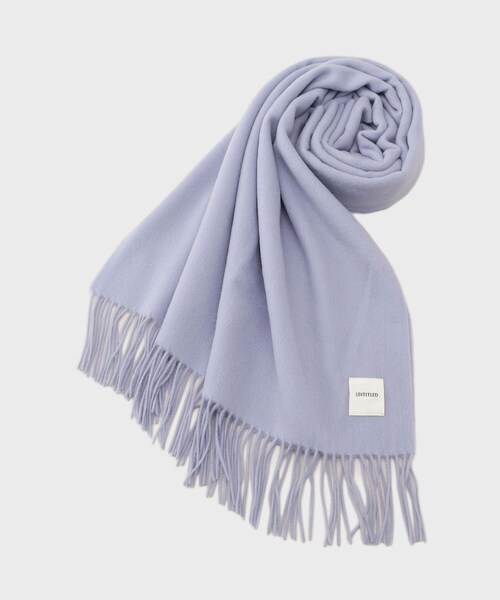 UNTITLED(アンタイトル)の「【ウォッシャブル】ウールカシミヤストール(ストール/ショール・レディース・ピンク/オフホワイト/ライトブルー・99)」の2枚目の写真