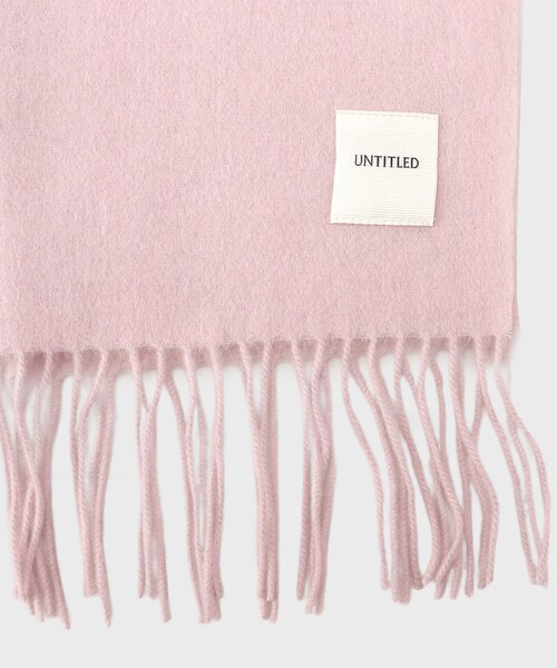 UNTITLED(アンタイトル)の「【ウォッシャブル】ウールカシミヤストール(ストール/ショール・レディース・ピンク/オフホワイト/ライトブルー・99)」の6枚目の写真
