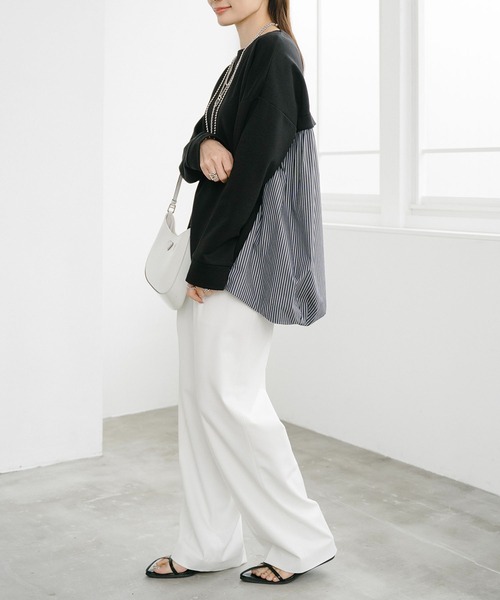 Emma Taylor（エマテイラー）の「ライトダンボールドッキングバルーンプルオーバー（Tシャツ/カットソー・レディース・ネイビー/ホワイト/ブラック・FREE）」の8枚目の写真