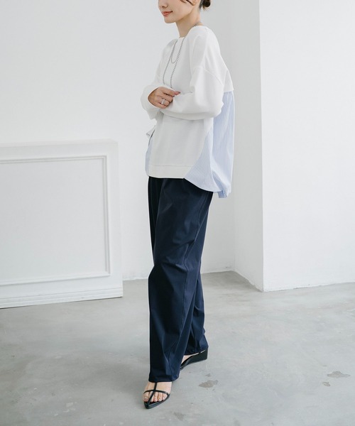Emma Taylor（エマテイラー）の「ライトダンボールドッキングバルーンプルオーバー（Tシャツ/カットソー・レディース・ネイビー/ホワイト/ブラック・FREE）」の5枚目の写真