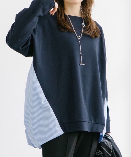 Emma Taylor（エマテイラー）の「ライトダンボールドッキングバルーンプルオーバー（Tシャツ/カットソー・レディース・ネイビー/ホワイト/ブラック・FREE）」の11枚目の写真
