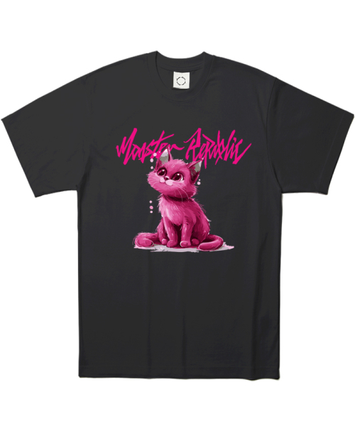 MONSTER REPUBLIC(モンスターリパブリック)の「フェイマスキャット ビビッドピンクTシャツ ブラック(Tシャツ/カットソー・レディース・その他・LARGE/MEDIUM/SMALL/X-LARGE)」の2枚目の写真
