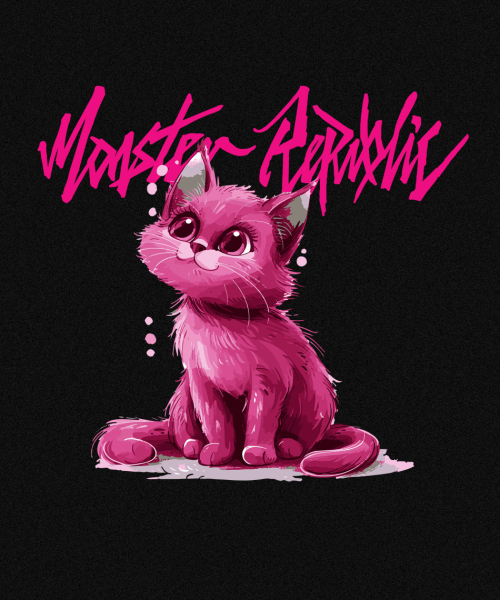 MONSTER REPUBLIC(モンスターリパブリック)の「フェイマスキャット ビビッドピンクTシャツ ブラック(Tシャツ/カットソー・レディース・その他・LARGE/MEDIUM/SMALL/X-LARGE)」の3枚目の写真