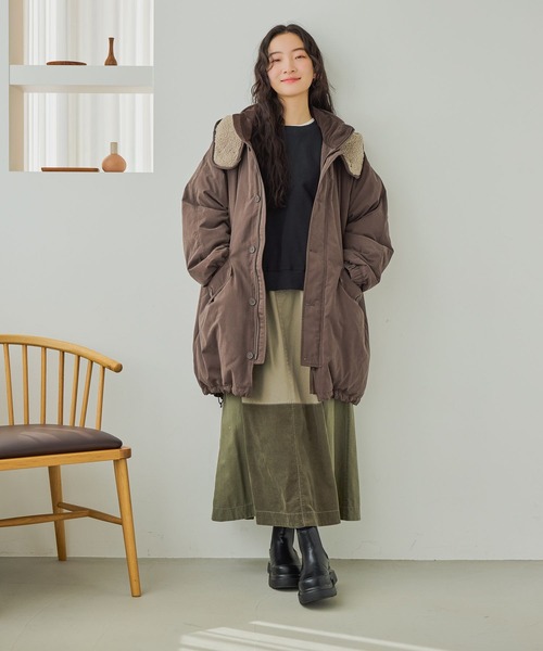 niko and...（ニコアンド）の「リメイクライクフレアスカート（スカート・レディース・アイボリー/カーキ/チャコール・FREE）」の8枚目の写真