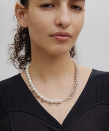 Ameri | UND NICKEL FREE FAKE PEARL DOCKING CHAIN NECKLACE(ネックレス)
