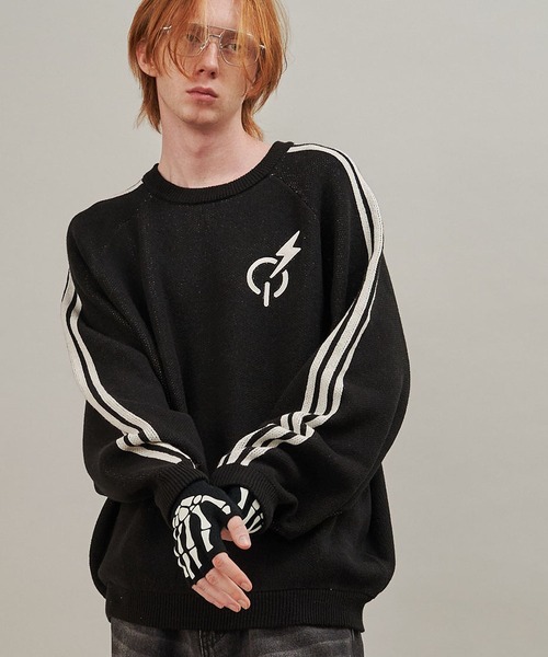 SeeSew(シーソー)の「【UNISEX】LINE KNIT PULLOVER/ラインニットプルオーバー(ニット/セーター・メンズ・アイボリー/ブラック・M/L)」の10枚目の写真