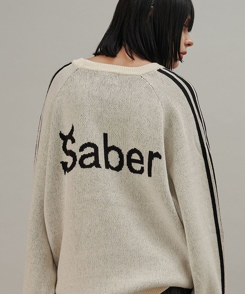 SeeSew(シーソー)の「【UNISEX】LINE KNIT PULLOVER/ラインニットプルオーバー(ニット/セーター・メンズ・アイボリー/ブラック・M/L)」の8枚目の写真