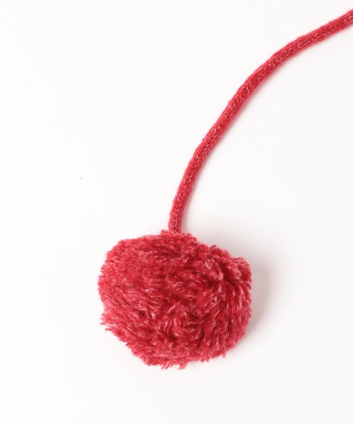 LOWRYS FARM（ローリーズファーム）の「ポンポンニットワッチ　 607280（ニットキャップ/ビーニー・キッズ・ブラック/レッド・FREE）」の15枚目の写真