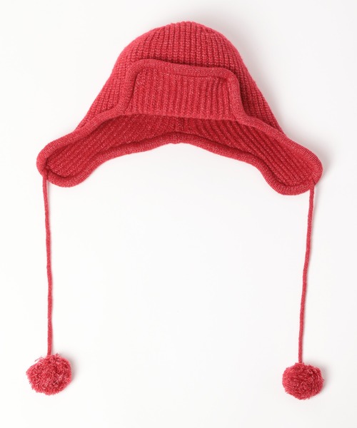 LOWRYS FARM（ローリーズファーム）の「ポンポンニットワッチ　 607280（ニットキャップ/ビーニー・キッズ・ブラック/レッド・FREE）」の17枚目の写真