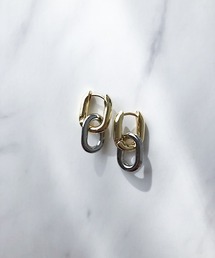 2wayメタルコンビネーションピアス