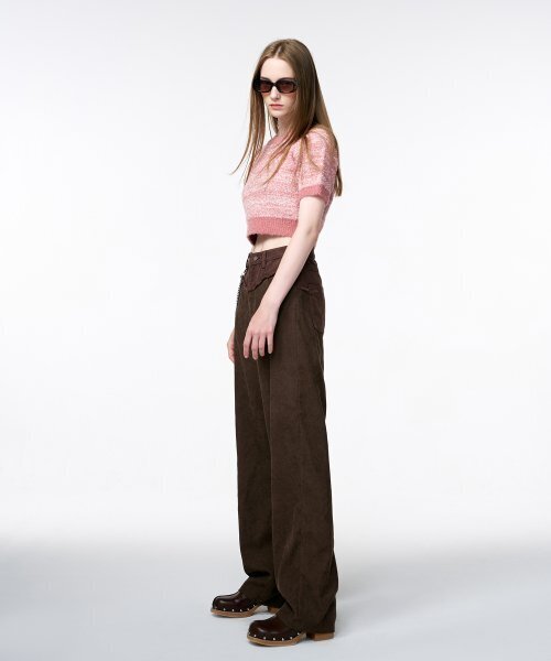 ETMON(エトモン)の「Corduroy Mix Pants Brown(その他パンツ・レディース・その他・MEDIUM/LARGE)」の2枚目の写真