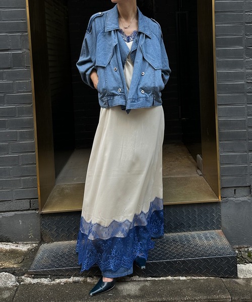 Ameri（アメリ）の「DOT FLOWER VEIL DRESS（ワンピース）」 - WEAR