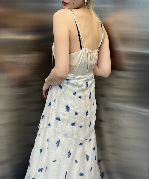 Ameri（アメリ）の「DOT FLOWER VEIL DRESS（ワンピース）」 - WEAR