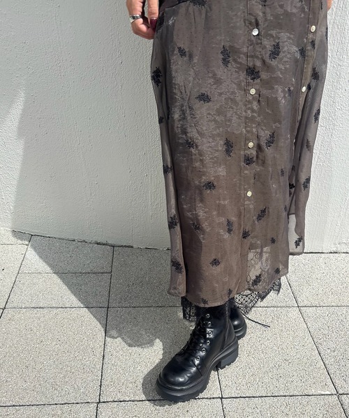 Ameri（アメリ）の「DOT FLOWER VEIL DRESS（ワンピース）」 - WEAR