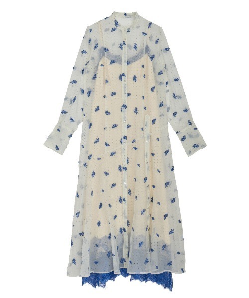 Ameri（アメリ）の「DOT FLOWER VEIL DRESS（ワンピース）」 - WEAR