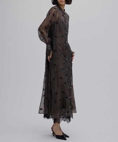 DOT FLOWER VEIL DRESS（ワンピース）｜Ameri（アメリ）のファッション