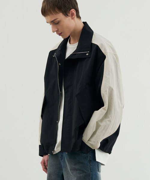 DRAW FIT(ドローフィット)の「カラー ポイント ウインド ブレーカー ジャケット(ナイロンジャケット・メンズ・その他・LARGE/MEDIUM/X-LARGE)」の1枚目の写真