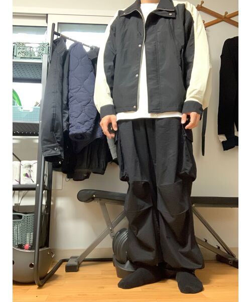 DRAW FIT(ドローフィット)の「カラー ポイント ウインド ブレーカー ジャケット(ナイロンジャケット・メンズ・その他・LARGE/MEDIUM/X-LARGE)」の2枚目の写真