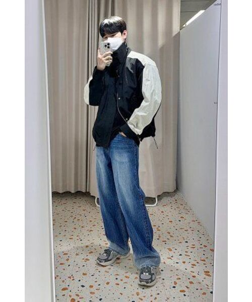 DRAW FIT(ドローフィット)の「カラー ポイント ウインド ブレーカー ジャケット(ナイロンジャケット・メンズ・その他・LARGE/MEDIUM/X-LARGE)」の5枚目の写真